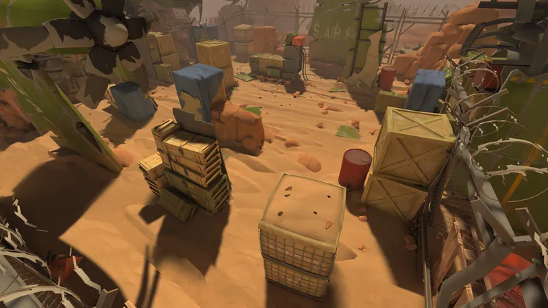 Локация «Крушение» в игре WARPOINT ARENA