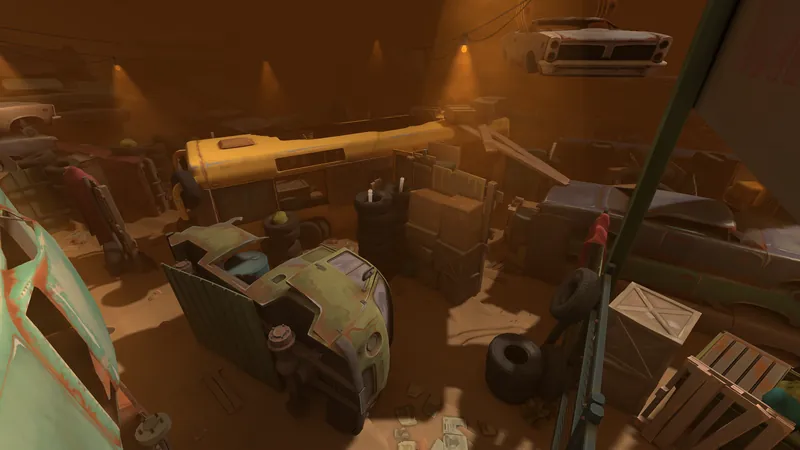 Локация «Свалка» в игре WARPOINT ARENA