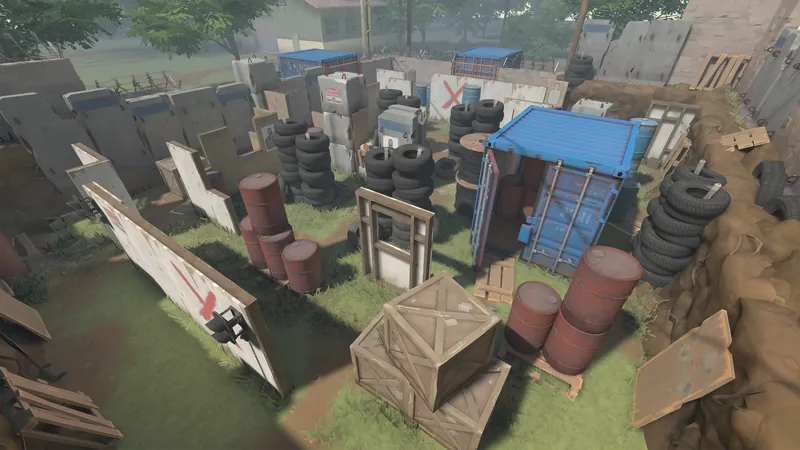 Локация «Пейнтбол» в игре WARPOINT ARENA