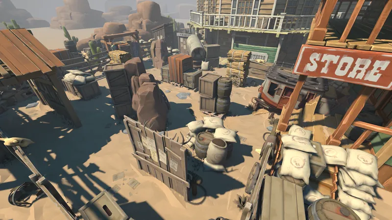 Локация «Вестерн» в игре WARPOINT ARENA